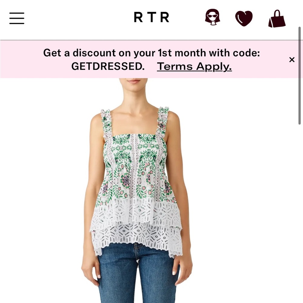 Tiered Ruffle Garden Party Top